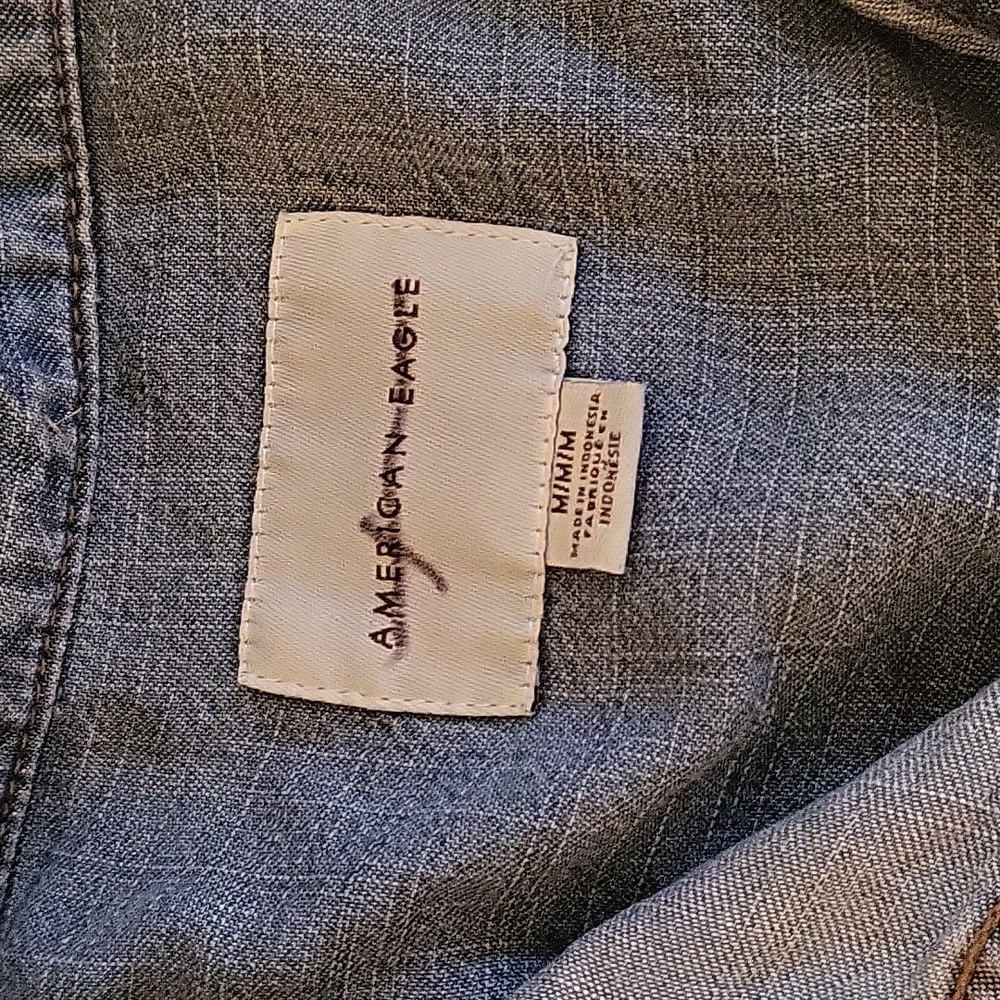 Button up blue jacket - Picture 3 of 4